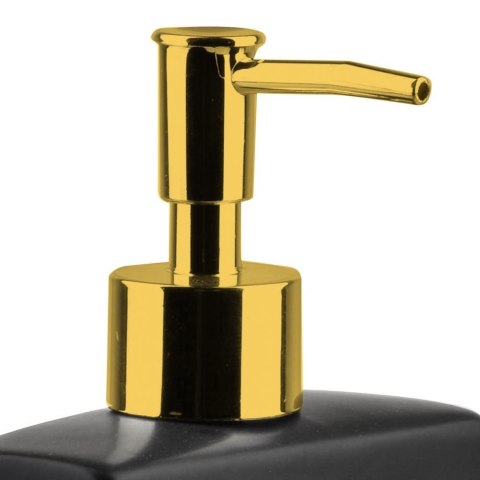 Dozownik do płynu do naczyń z pojemnikiem na gąbkę czarny GOLD 400ml VILDE 568007