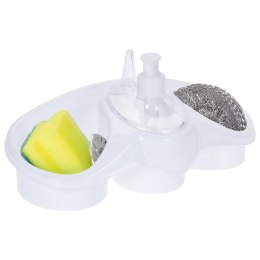 Dozownik płynu do naczyń z pojemnikiem na gąbkę 250ml ULTRA CLEAN 530712