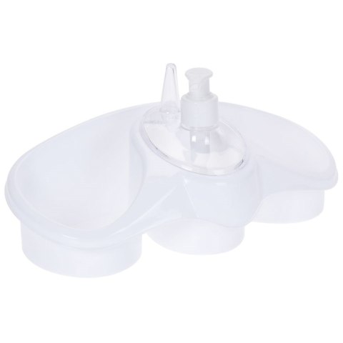 Dozownik płynu do naczyń z pojemnikiem na gąbkę 250ml ULTRA CLEAN 530712