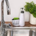 Dozownik płynu do naczyń z pojemnikiem na gąbkę biały 370ml ALPINA 569050