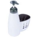 Dozownik płynu do naczyń z pojemnikiem na gąbkę biały 370ml ALPINA 569050