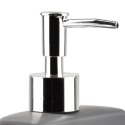 Dozownik płynu do naczyń z pojemnikiem na gąbkę ceramiczny szary 350ml VILDE 530720