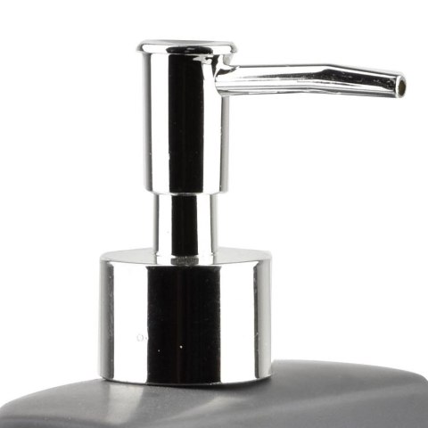Dozownik płynu do naczyń z pojemnikiem na gąbkę ceramiczny szary 350ml VILDE 530720