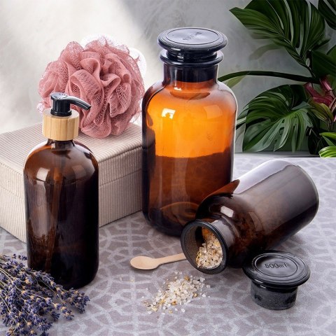 Dozownik szklany do mydła płynu do naczyń na mydło 500ml ORION 530791