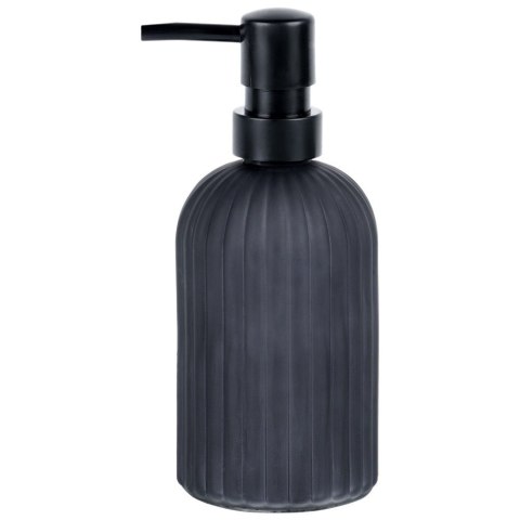 Dozownik szklany do mydła płynu do naczyń zlewozmywaka czarny 400ml VILDE 568002
