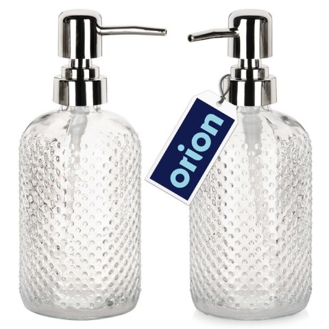 Dozownik szklany na mydło do mydła płynu do naczyń zlewozmywaka 430ml ORION 530785