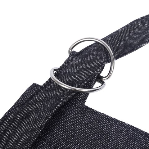 Fartuch kuchenny bawełniany czarny wiązany fartuszek VILDE 259288