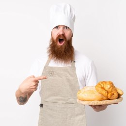 Fartuch kuchenny bawełniany wiązany beżowy fartuszek EXCELLENT HOUSEWARE 960863