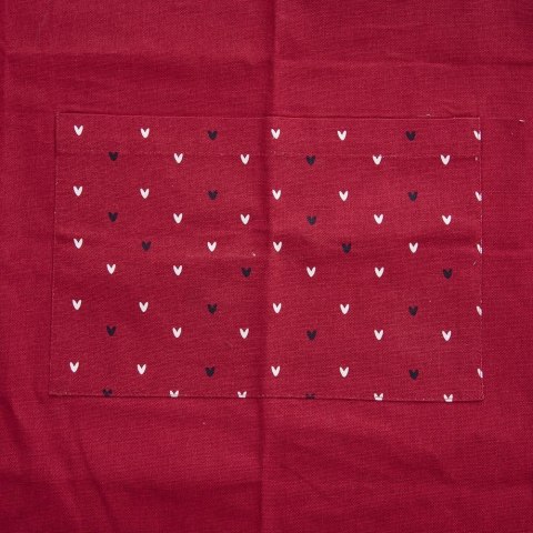 Fartuch kuchenny bawełniany wiązany czerwony fartuszek ORION 960377