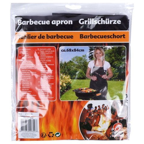 Fartuch kuchenny czarny fartuszek wiązany BBQ COLLECTION 259253