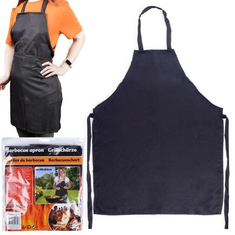Fartuch kuchenny czarny fartuszek wiązany BBQ COLLECTION 259253