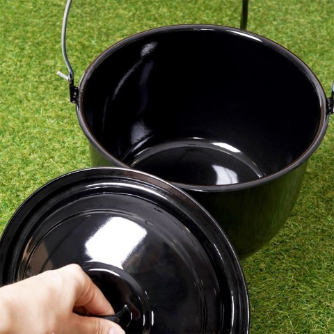 Kociołek węgierski wiszący emaliowany z pokrywką 20cm 3.8L AMBIANCE 259350