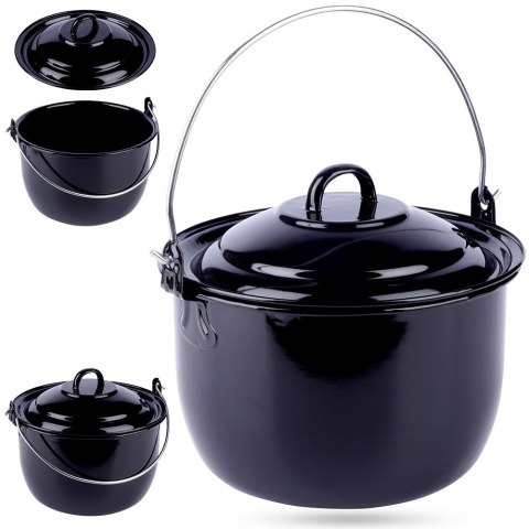 Kociołek węgierski wiszący emaliowany z pokrywką 20cm 3.8L AMBIANCE 259350