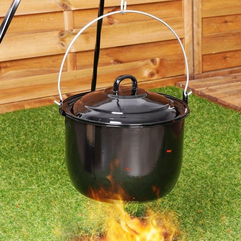 Kociołek węgierski wiszący emaliowany z pokrywką 24cm 7.7L AMBIANCE 259351