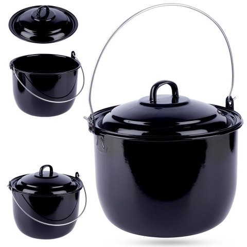 Kociołek węgierski wiszący emaliowany z pokrywką 24cm 7.7L AMBIANCE 259351