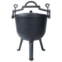 Kociołek żeliwny emaliowany na nóżkach z pokrywką CAST LINE 10L VILDE 199052
