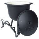 Kociołek żeliwny emaliowany na nóżkach z pokrywką CAST LINE 10L VILDE 199052