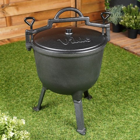 Kociołek żeliwny emaliowany na nóżkach z pokrywką CAST LINE 10L VILDE 199052