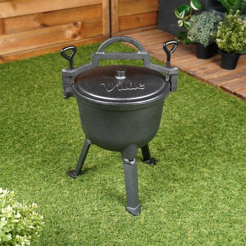 Kociołek żeliwny emaliowany na nóżkach z pokrywką CAST LINE 4L VILDE 199048