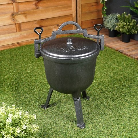 Kociołek żeliwny emaliowany na nóżkach z pokrywką CAST LINE 8L VILDE 199050