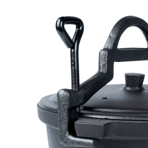 Kociołek żeliwny na ognisko na nóżkach z pokrywką CAST LINE 10L VILDE 199053