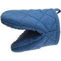 Łapka kuchenna bawełniana z silikonem niebieska mini rękawica EXCELLENT HOUSEWARE 152112-N