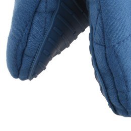 Łapka kuchenna bawełniana z silikonem niebieska mini rękawica EXCELLENT HOUSEWARE 152112-N