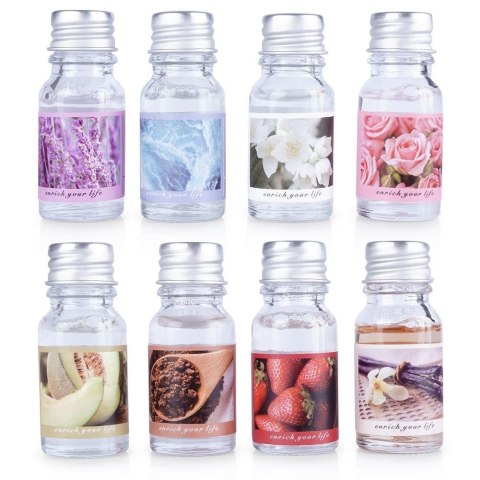 Olejki eteryczne zapachowe do kominka dyfuzora zestaw 8 sztuk VILDE 569679