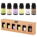 Olejki zapachowe eteryczne do kominka dyfuzora 10 ml zestaw 6 sztuk VILDE 779089