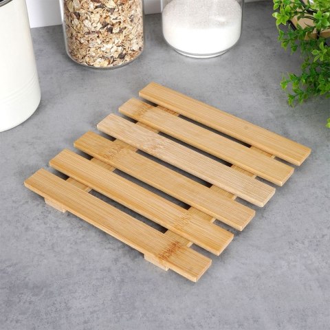 Podstawka pod gorący garnek garnki podkładka bambusowa 17.5x18cm VILDE 139331