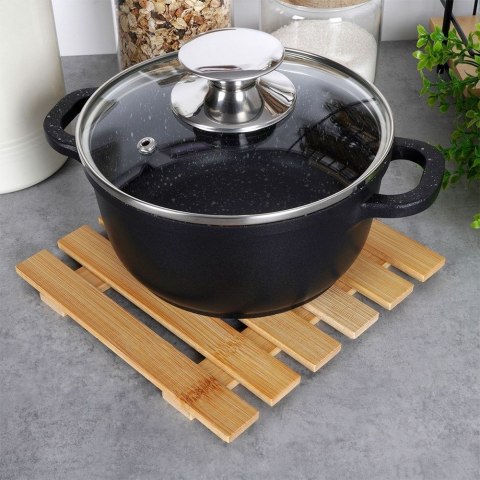 Podstawka pod gorący garnek garnki podkładka bambusowa 17.5x18cm VILDE 139331