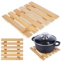 Podstawka pod gorący garnek garnki podkładka bambusowa 17.5x18cm VILDE 139331