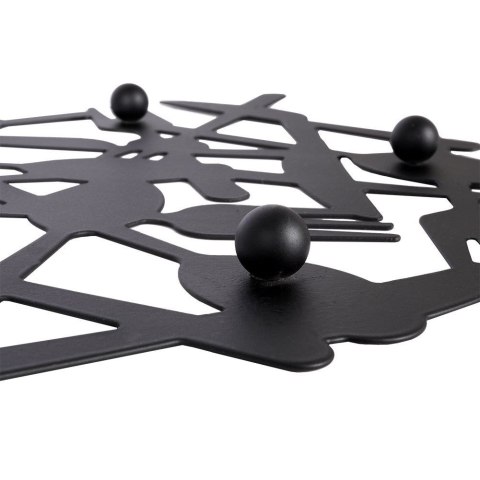 Podstawka pod gorący garnek garnki podkładka metalowa czarna 20x20cm EXCELLENT HOUSEWARE 139142