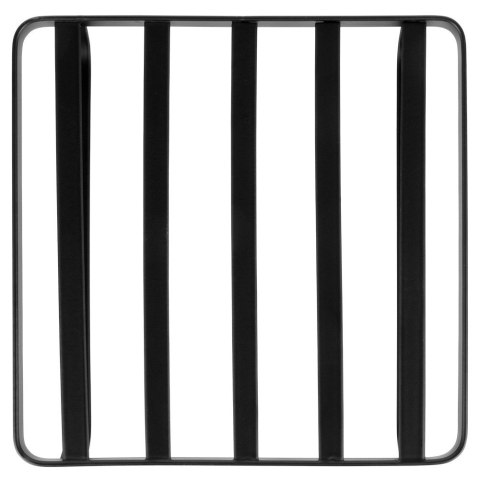 Podstawka pod gorący garnek garnki podkładka metalowa czarna MISTY 18x18cm NAVA 10-186-034