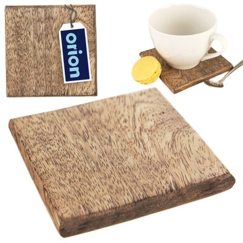 Podstawka pod kubek drewniana podkładka pod kubki 10x10cm ORION 710838