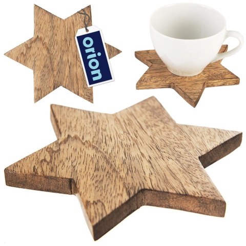 Podstawka pod kubek drewniana podkładka pod kubki 12.5cm ORION 710839