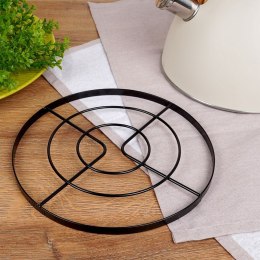 Podstawka podkładka pod gorący garnek garnki metalowa czarna RADKA 23cm ORION 121553