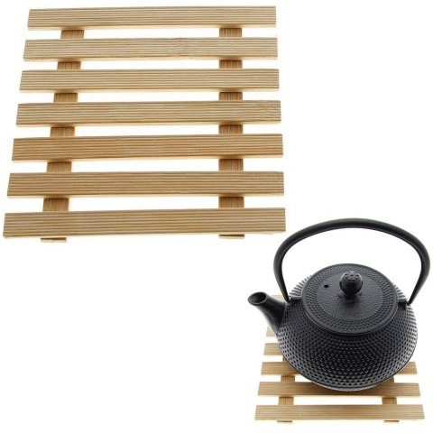 Podstawka podkładka pod gorący garnek garnki naczynie bambusowa 18x18cm VILDE 121508-K