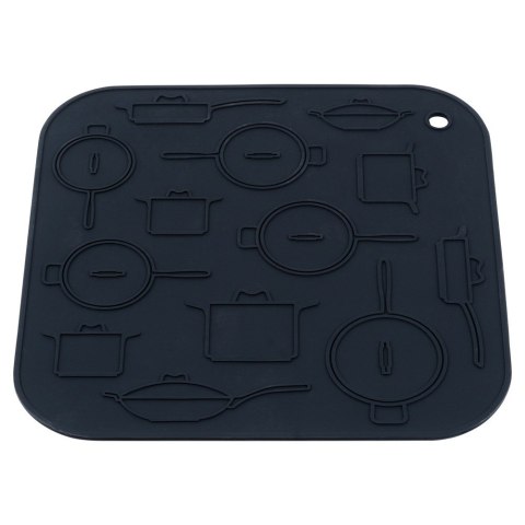 Podstawka silikonowa pod gorące naczynie garnek podkładka 17x17cm HIT 259671