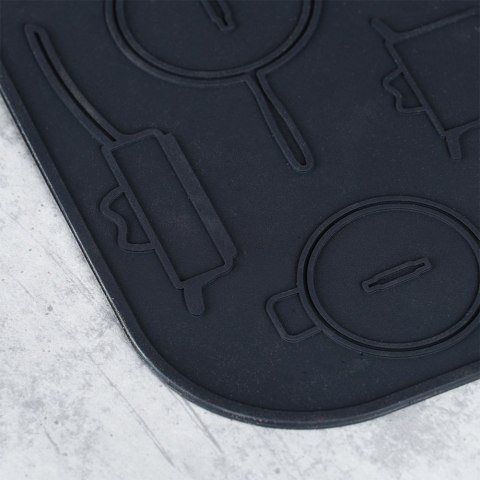 Podstawka silikonowa pod gorące naczynie garnek podkładka 17x17cm HIT 259671