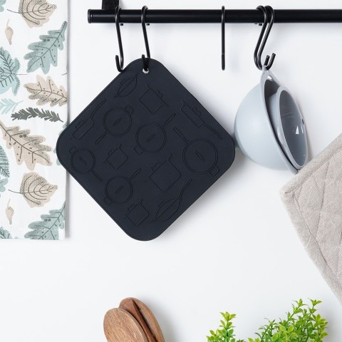 Podstawka silikonowa pod gorące naczynie garnek podkładka 17x17cm HIT 259671