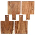 Podstawki podkładki pod kubek kubki drewniane 14x10cm 4 sztuki VILDE 139315