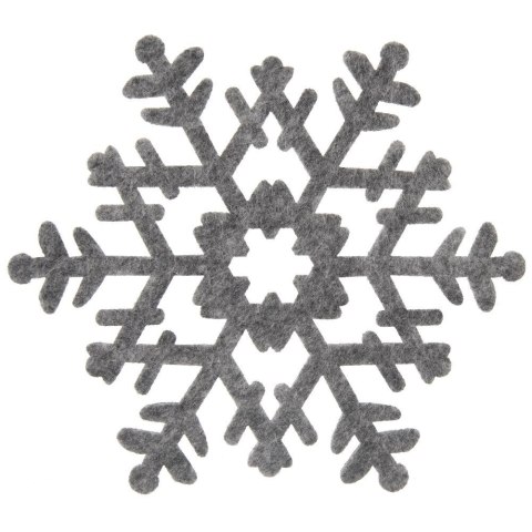 Podstawki podkładki pod kubek kubki filcowe szare 13.5cm 6 sztuk ORION 710828