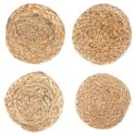 Podstawki podkładki pod kubek kubki naturalne 10cm 4 sztuki HOME STYLING COLLECTION 139408