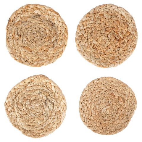 Podstawki podkładki pod kubek kubki naturalne 10cm 4 sztuki HOME STYLING COLLECTION 139408