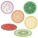 Podstawki podkładki pod kubek kubki owoce 8.5cm 6 sztuk EXCELLENT HOUSEWARE 710823