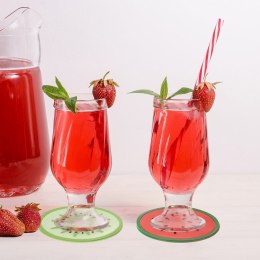 Podstawki podkładki pod kubek kubki owoce 8.5cm 6 sztuk EXCELLENT HOUSEWARE 710823