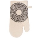 Rękawica kuchenna bawełniana beżowa z magnesem MANDALA 31cm ORION 152198