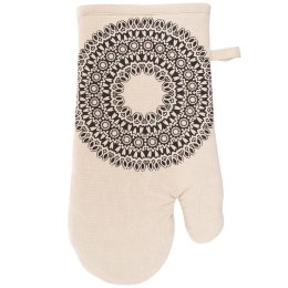 Rękawica kuchenna bawełniana beżowa z magnesem MANDALA 31cm ORION 152198