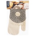 Rękawica kuchenna bawełniana beżowa z magnesem MANDALA 31cm ORION 152198
